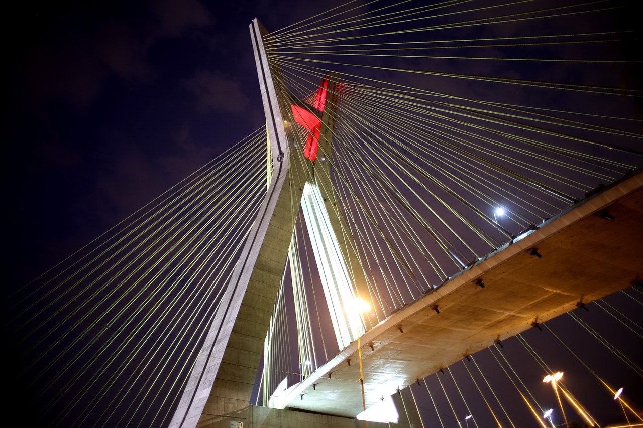 bridge suspended on cables são paulo free photo