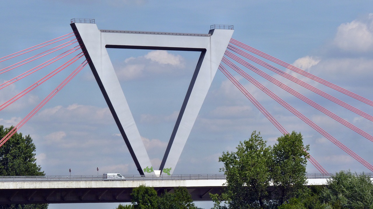 bridge steel cables suspension bridge free photo