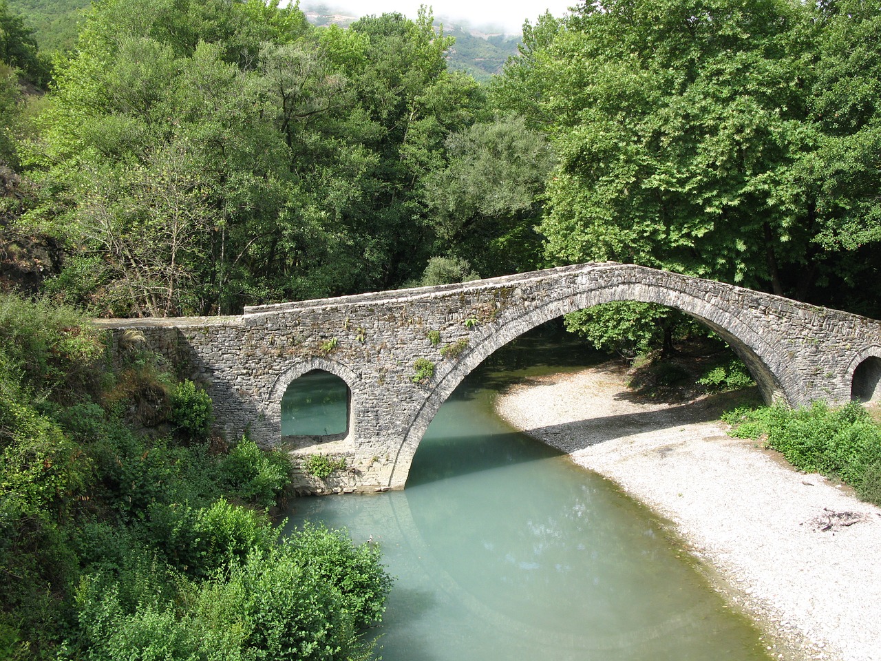 bridge greece epirus free photo