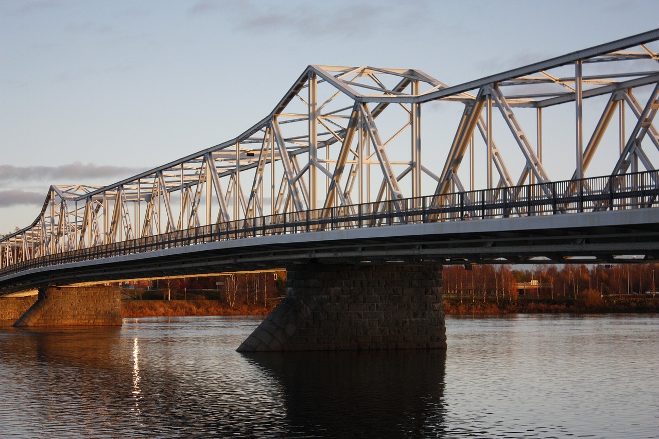 bridge river tornio free photo