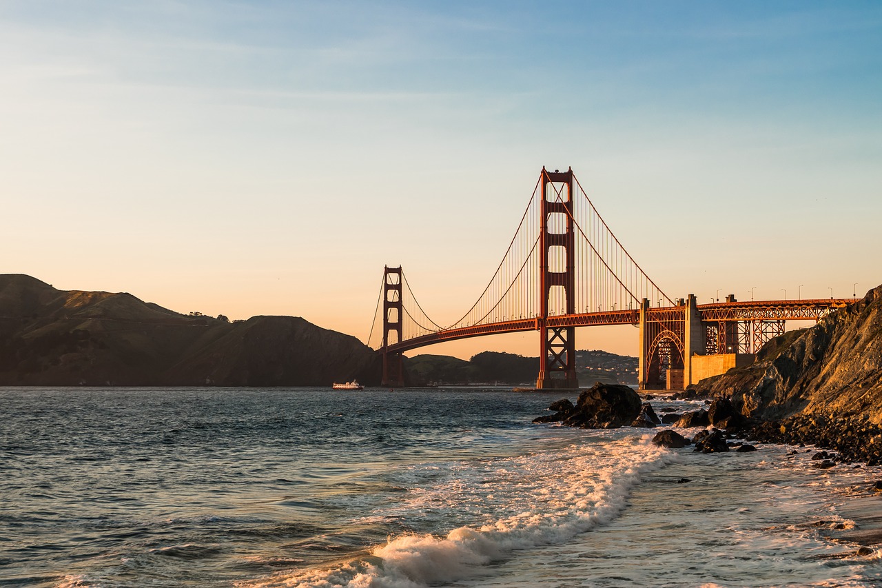 bridge golden gate sea free photo