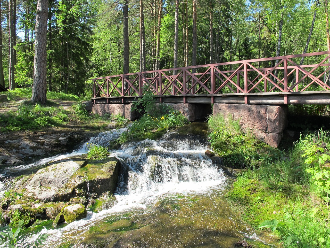 bridge langinkoski finnish free photo