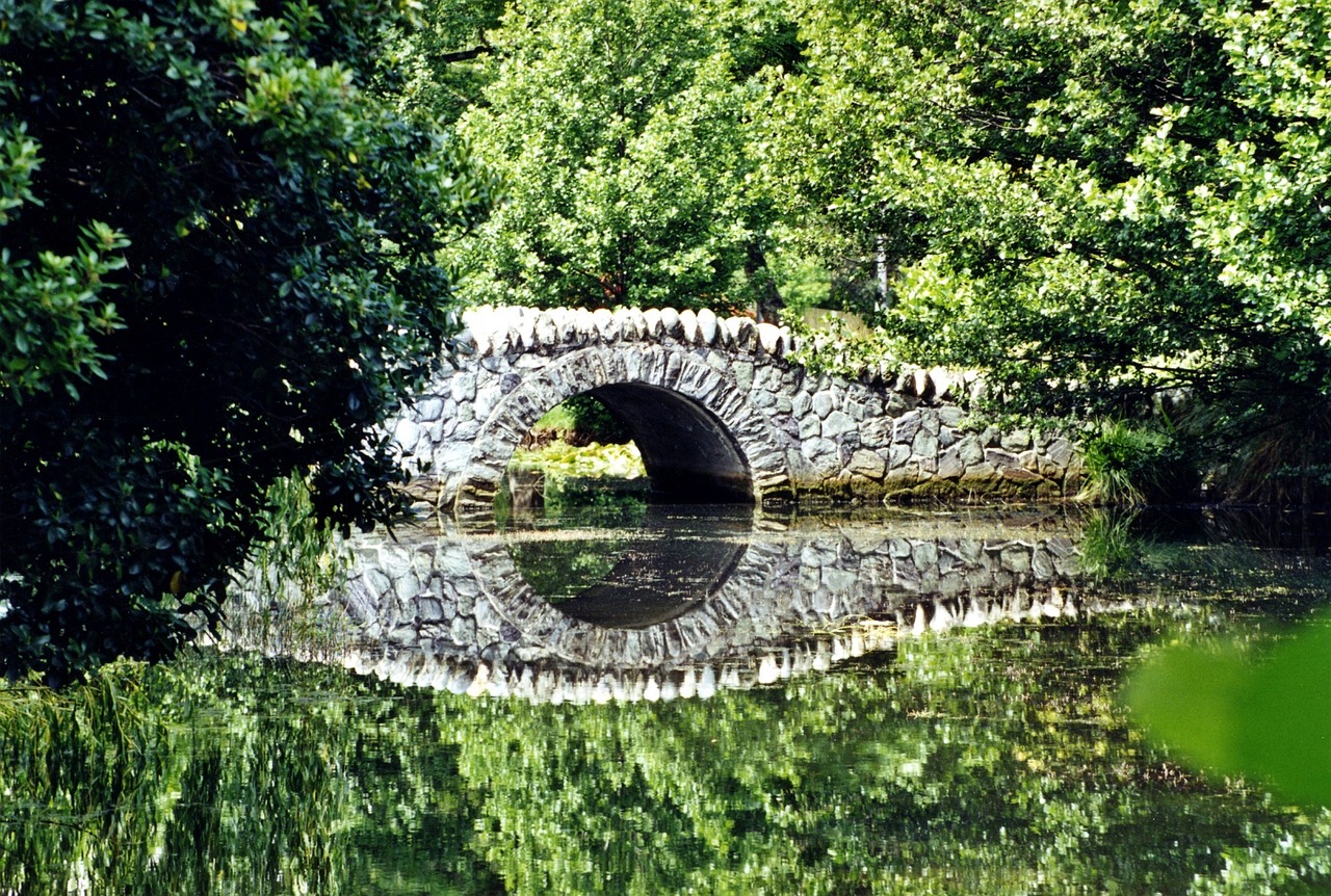 bridge reflection architecture free photo