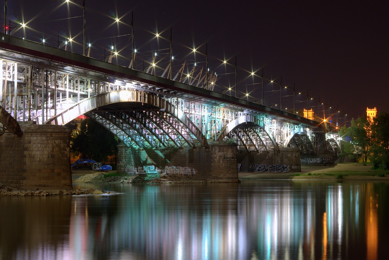 bridge warsaw ponies free photo