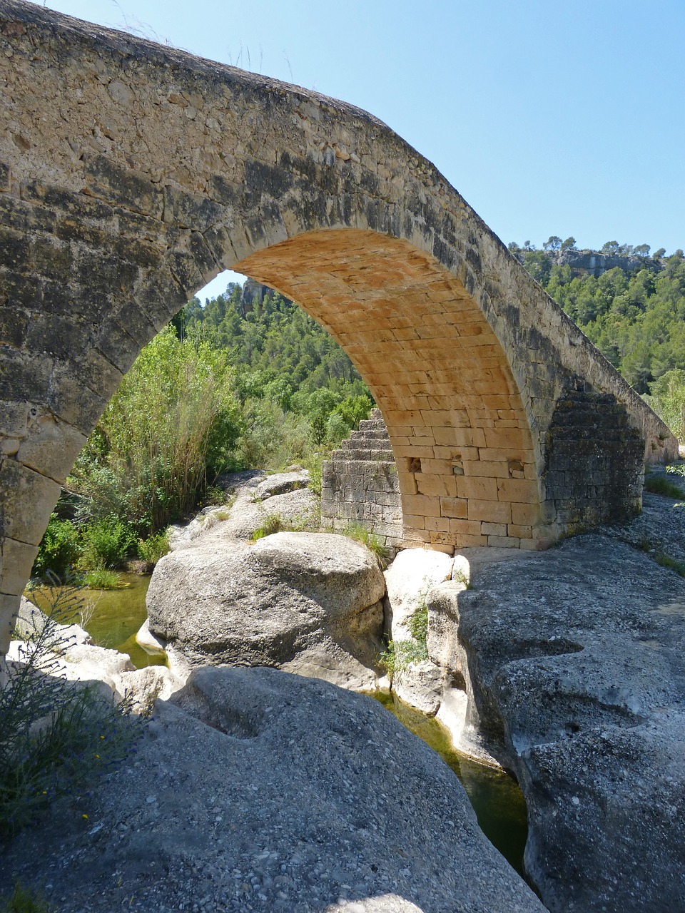 bridge stone bridge romanesque free photo