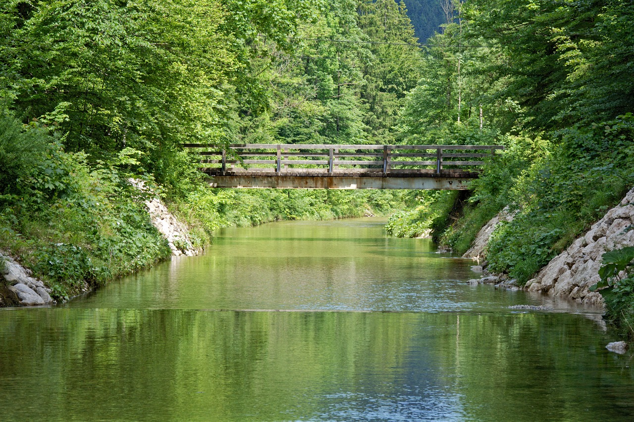 bridge river bach free photo