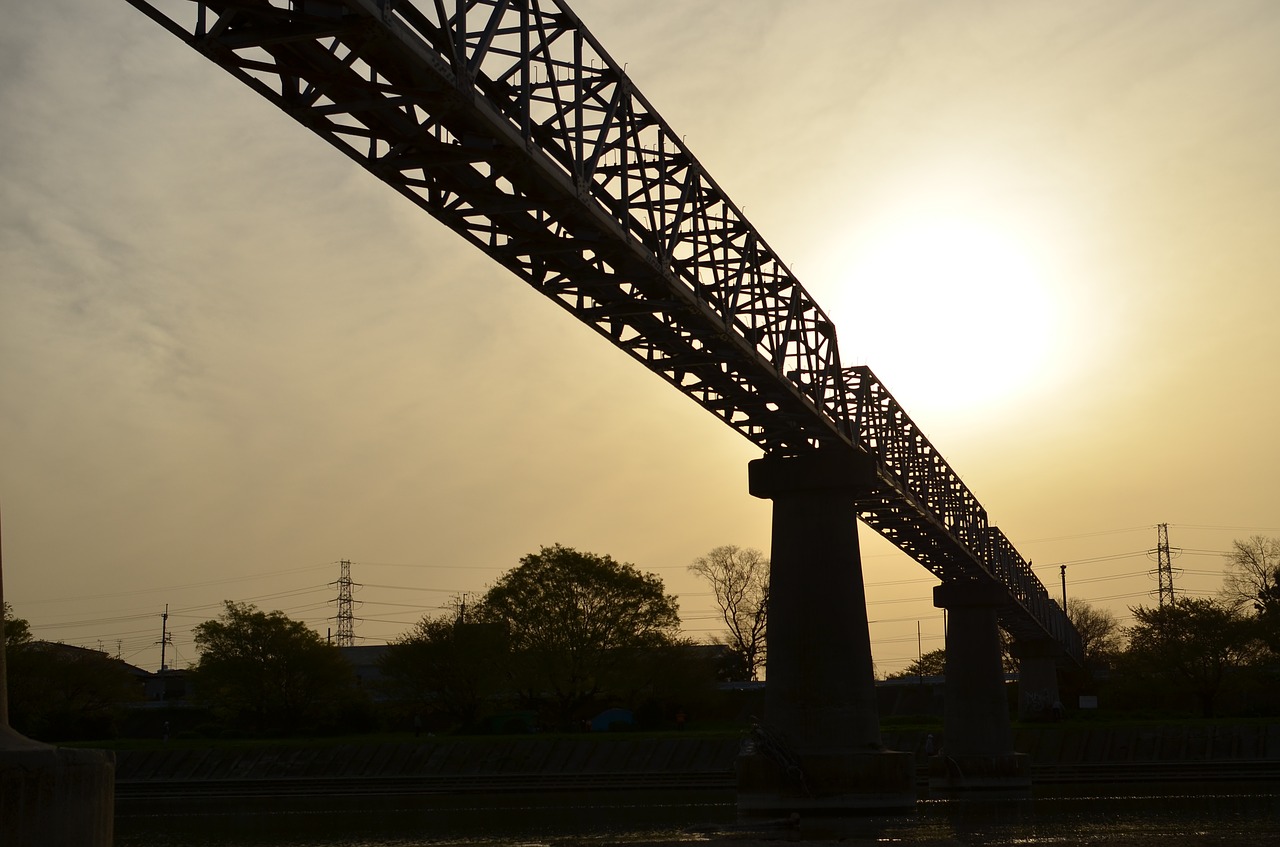 bridge nishinomiya mukogawa free photo