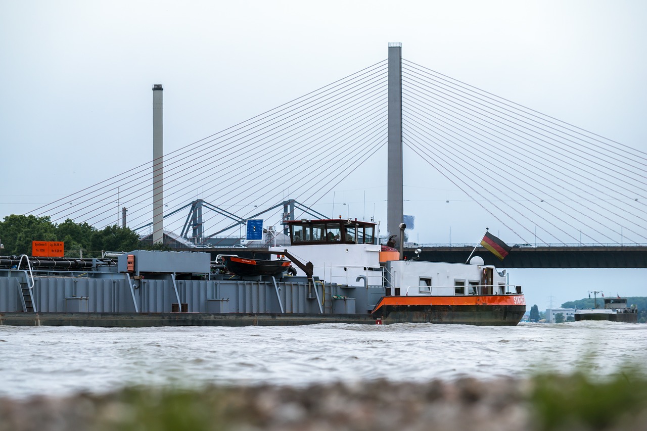 bridge ship river free photo