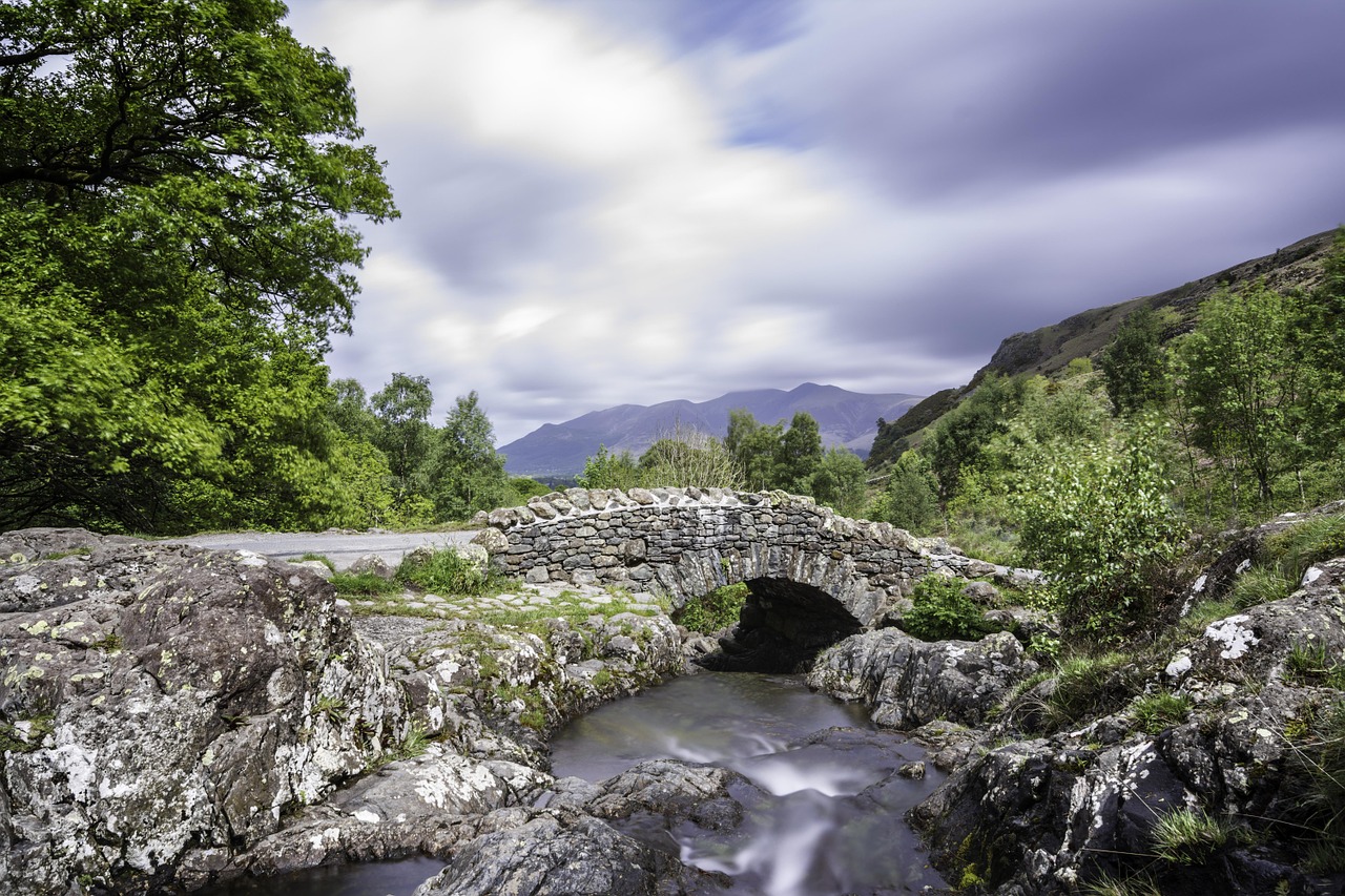 bridge water lake district free photo