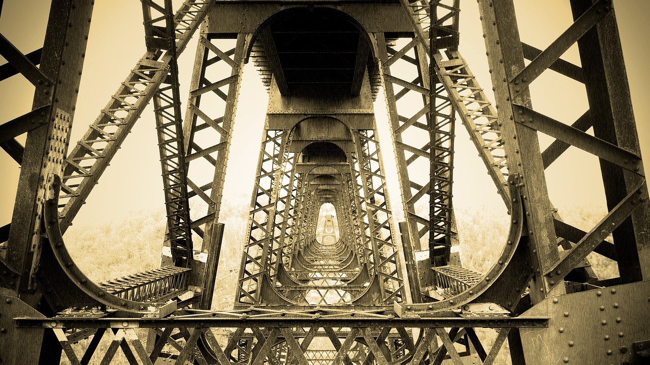 bridge metal structure free photo