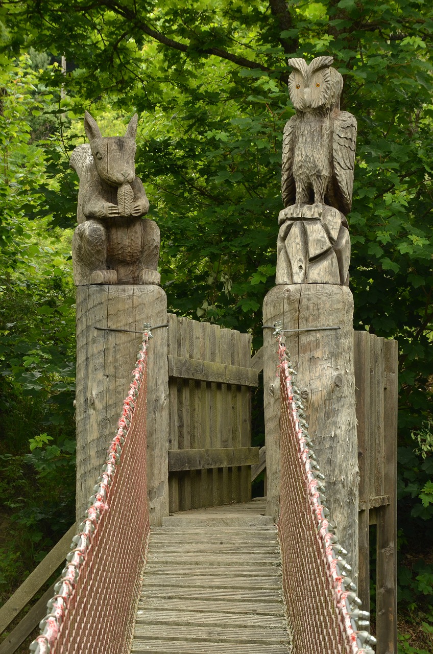 bridge suspension bridge wood free photo