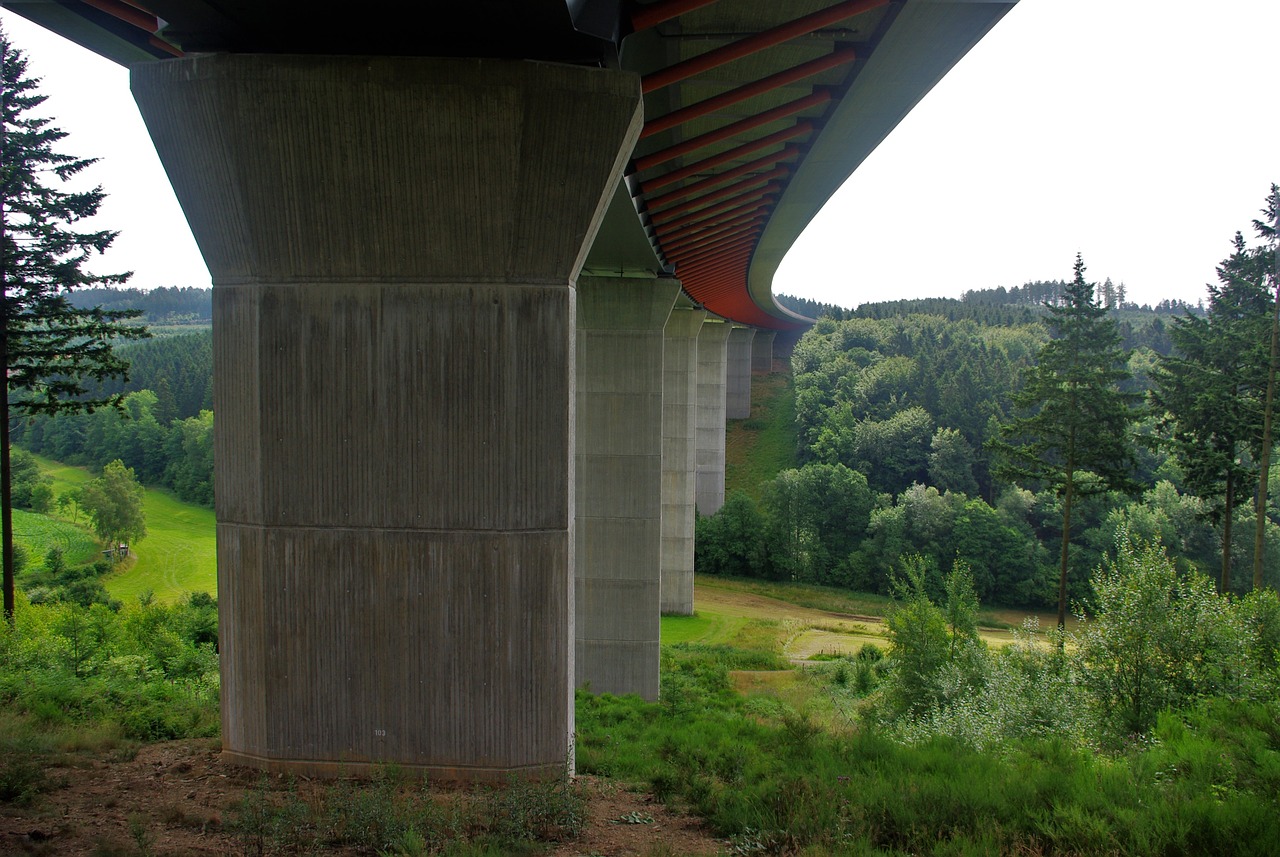 bridge highway traffic free photo