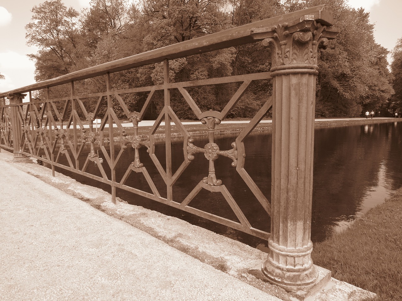 bridge iron grid free photo