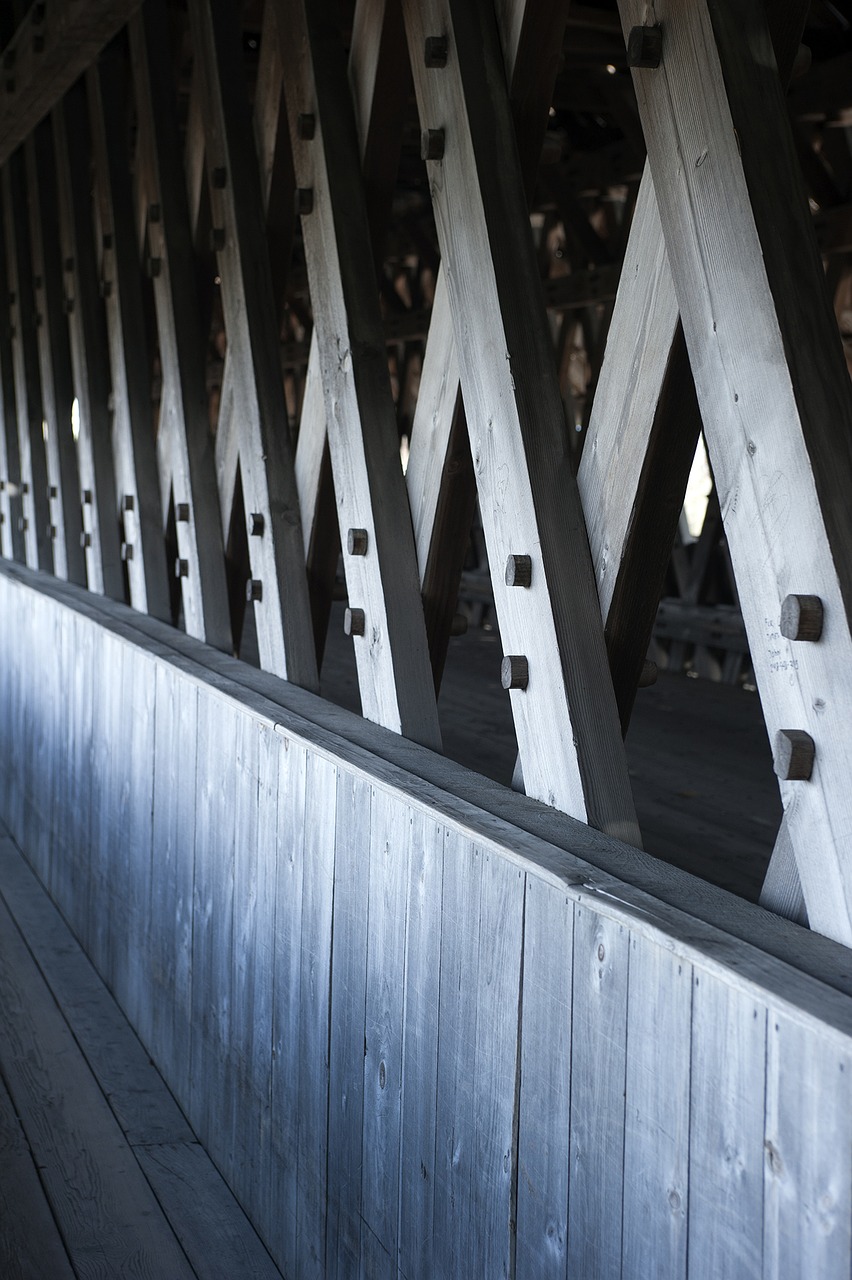 frankenmuth bridge wooden free photo