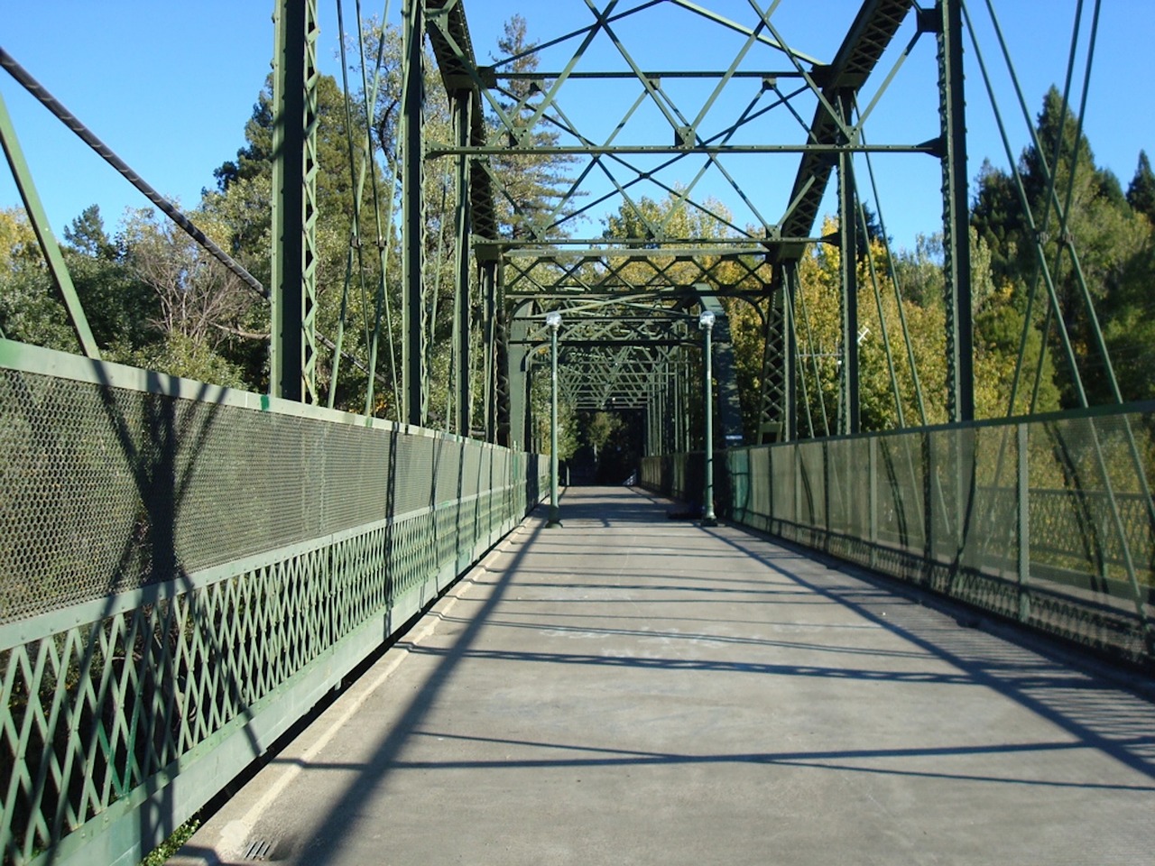bridge ironwork walkway free photo