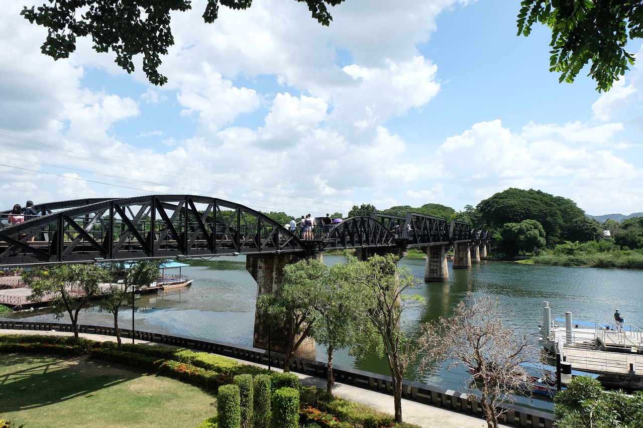 bridge river kanchanaburi free photo
