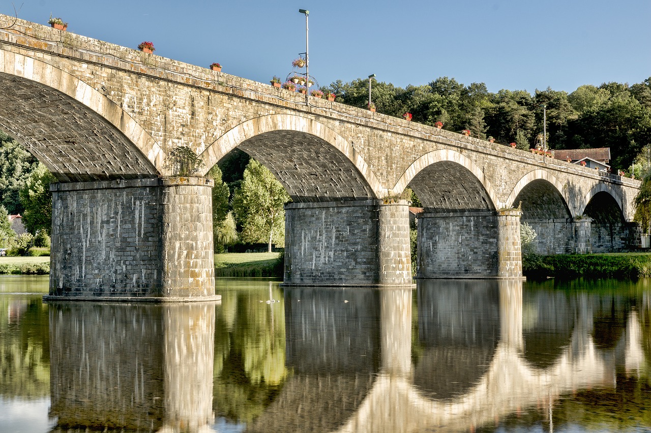 bridge france auvergne free photo