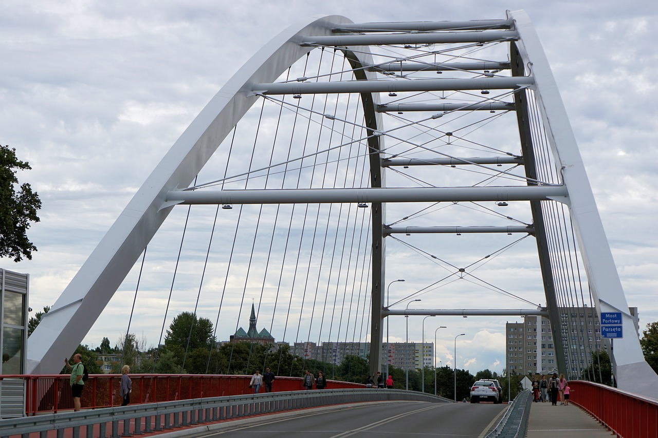 bridge kołobrzeg building free photo