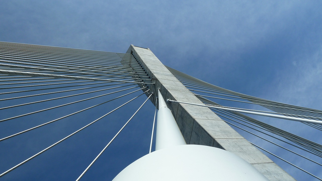 bridge suspension bridge shrouds free photo