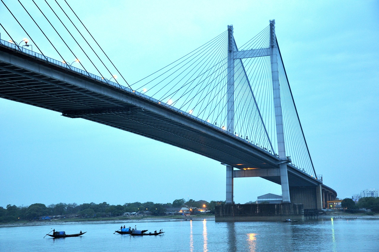 bridge calcutta kolkata free photo