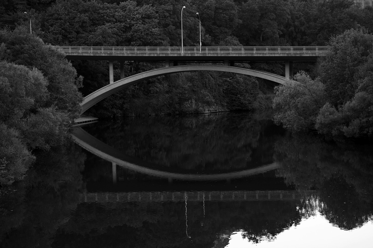 bridge transition water free photo