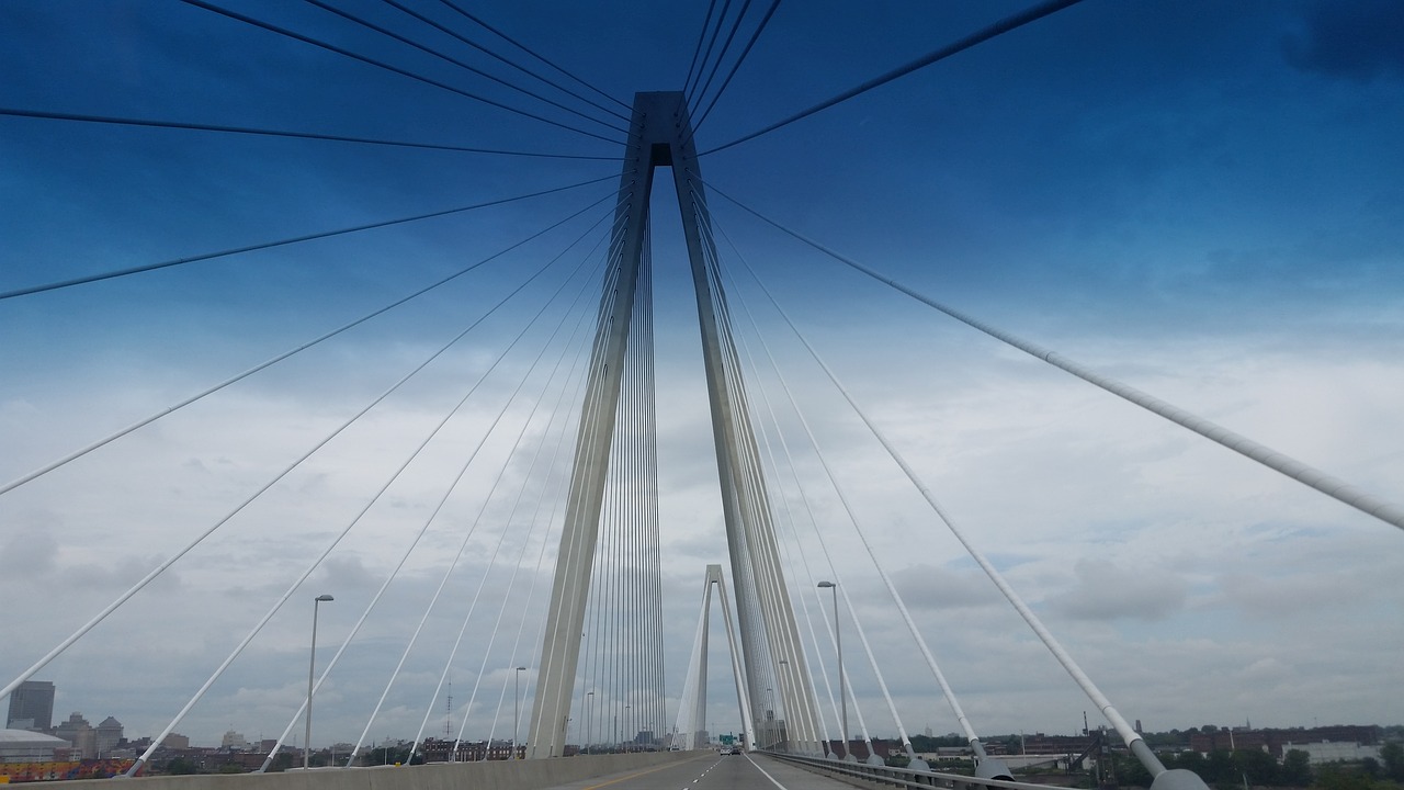 bridge sky scenic free photo