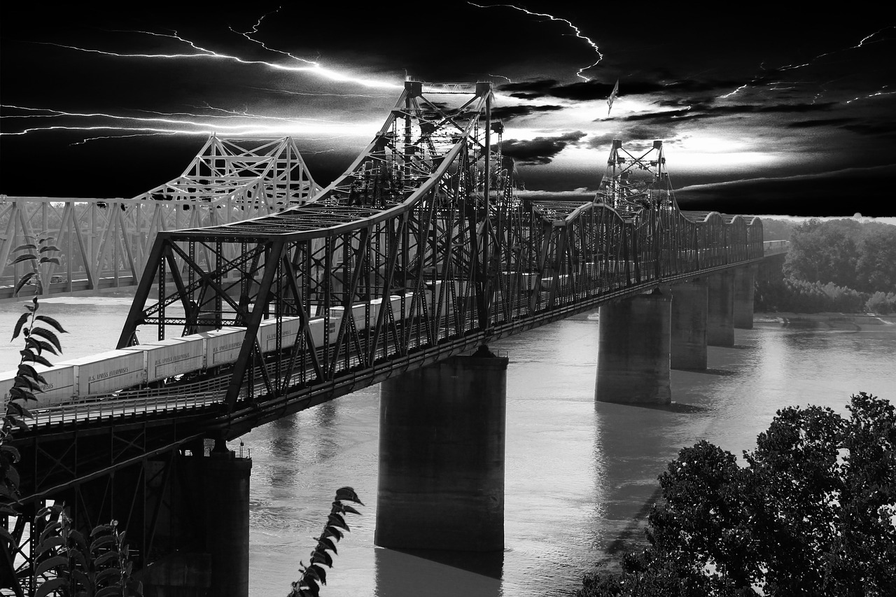 bridge railway bridge vicksburg free photo