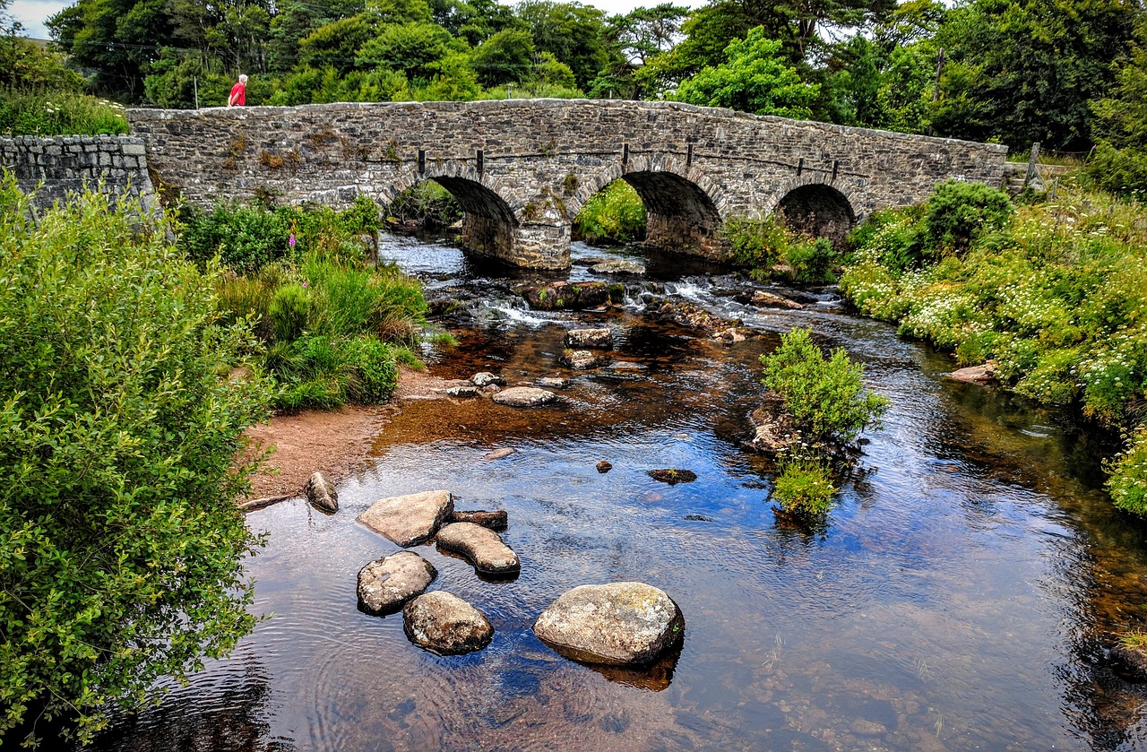 bridge water stones free photo