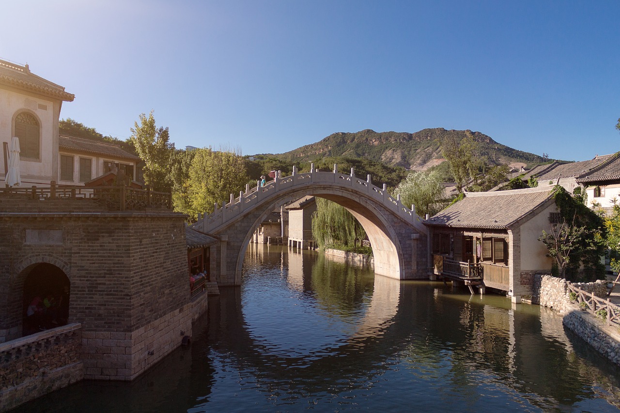 bridge water river free photo