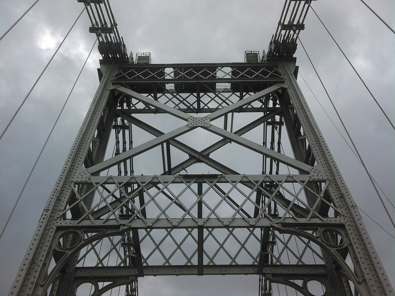 bridge metal grey free photo