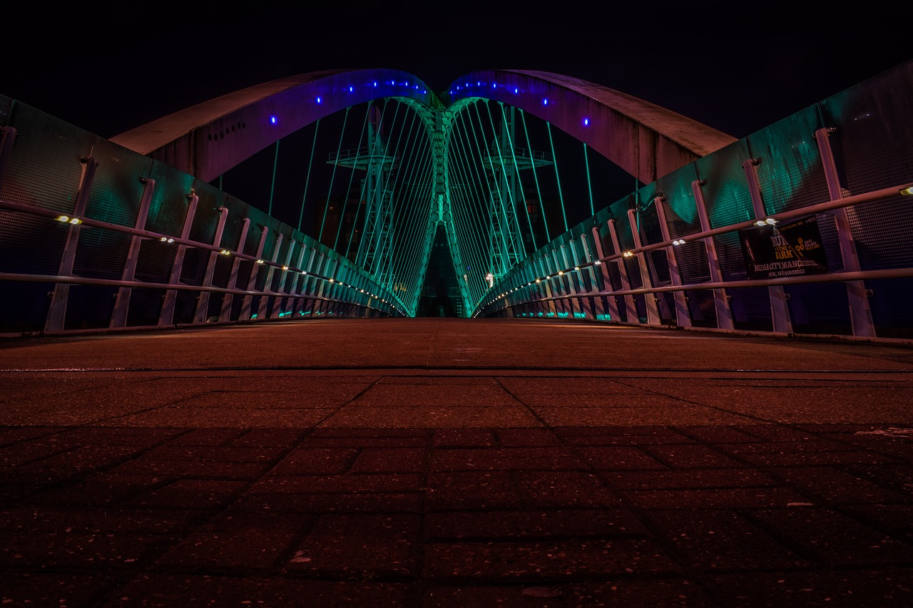 bridge led architecture free photo