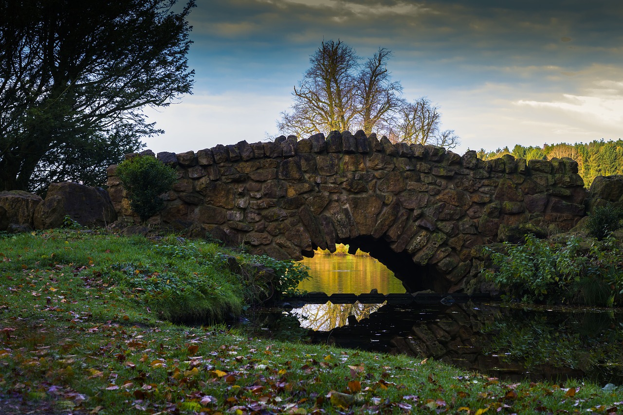 bridge sunlight landscape free photo