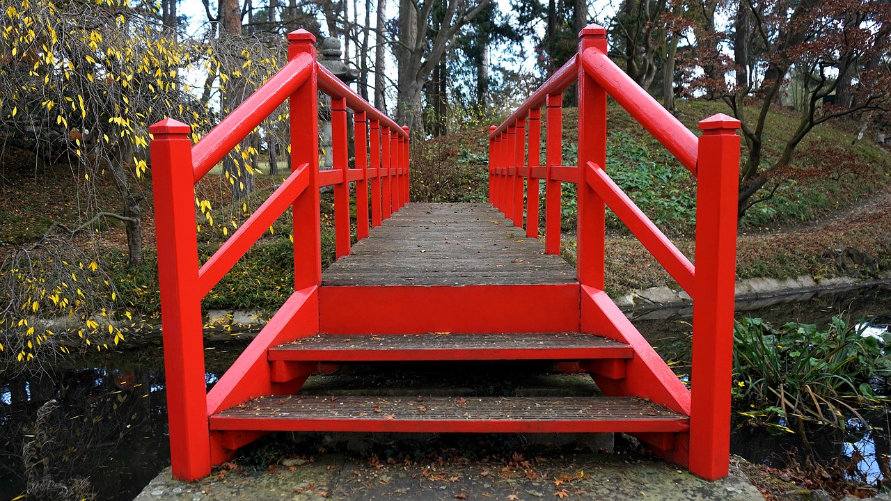 bridge walkway wooden free photo