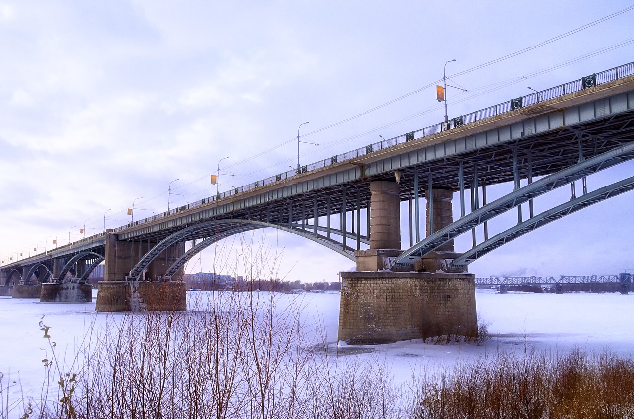 bridge ice russia free photo