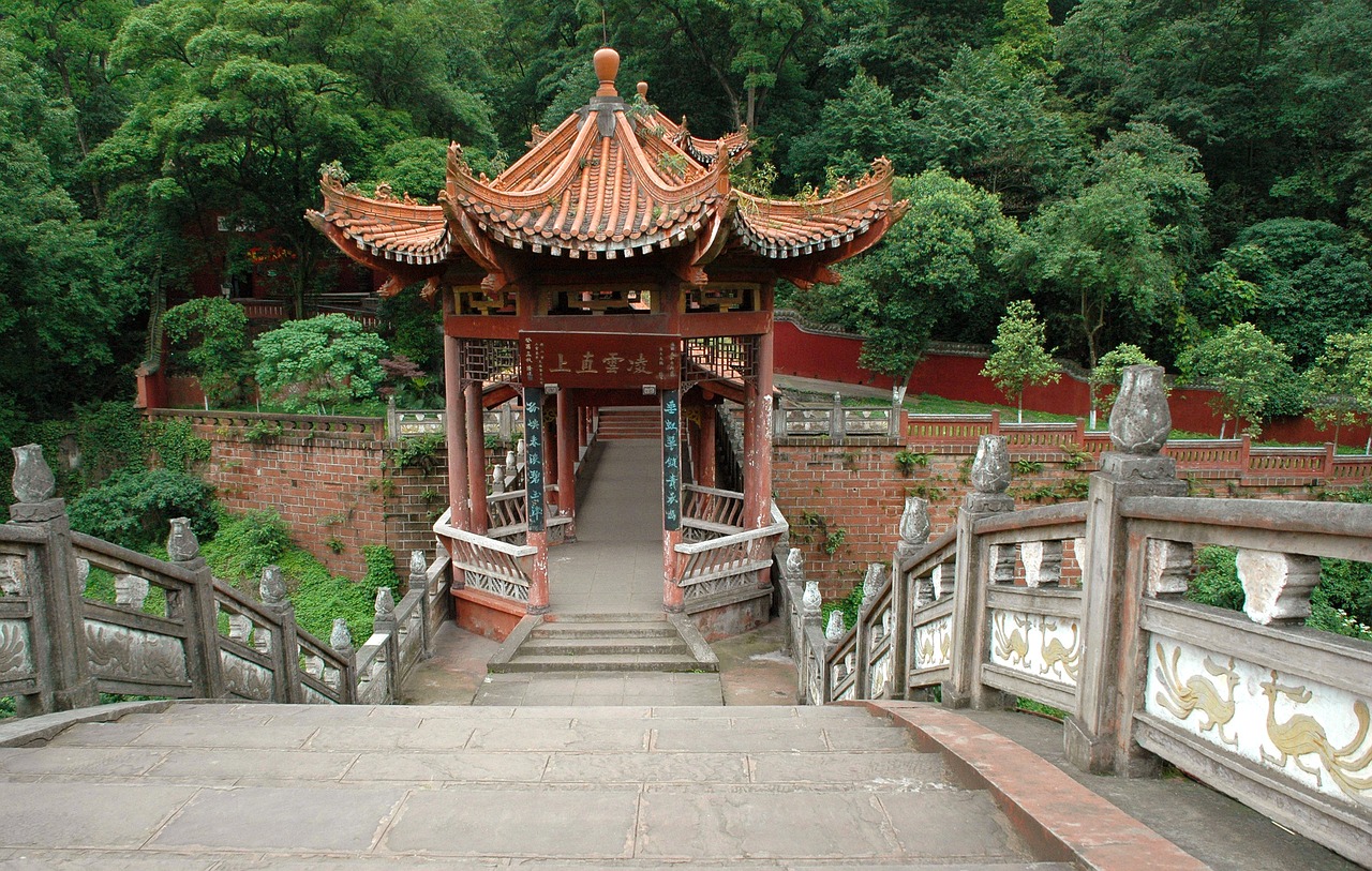 bridge leshan china free photo