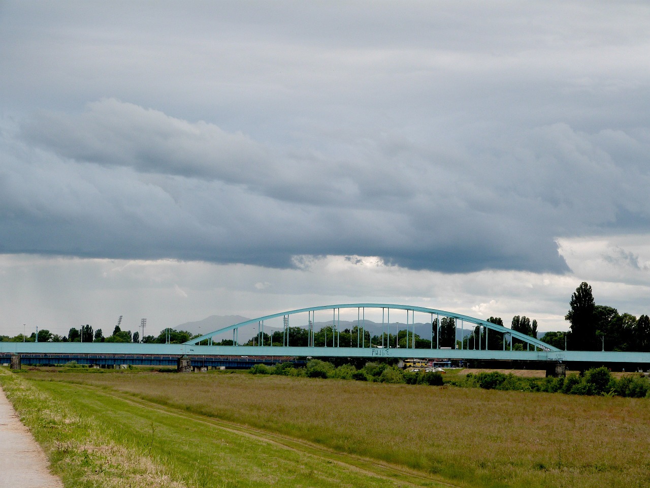 bridge city sky free photo