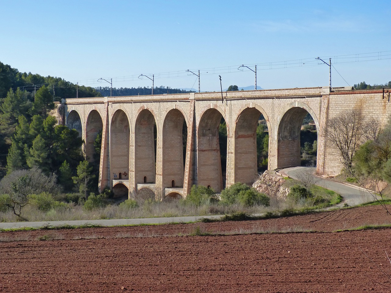 bridge viaduct railway free photo