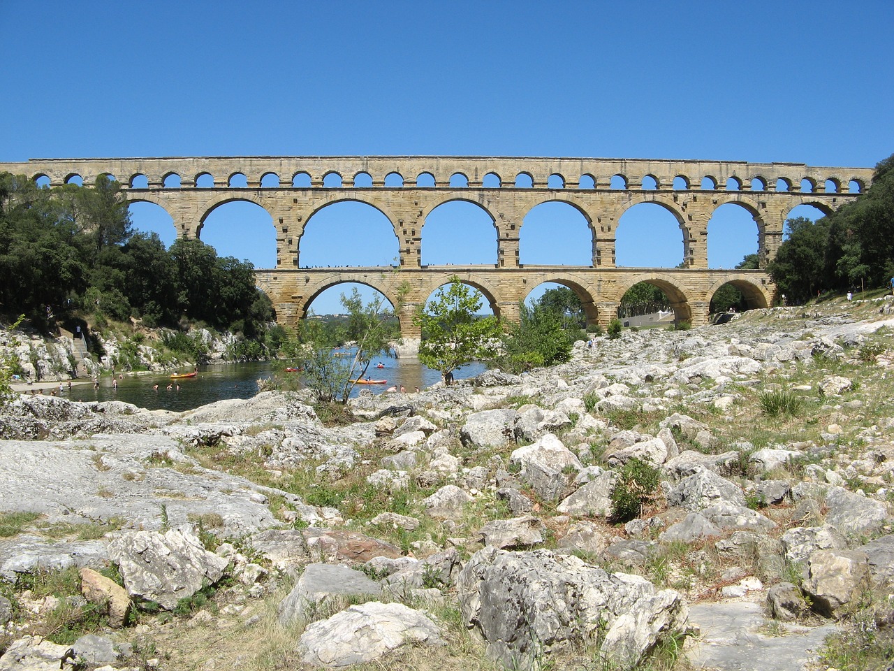 bridge gard heritage free photo