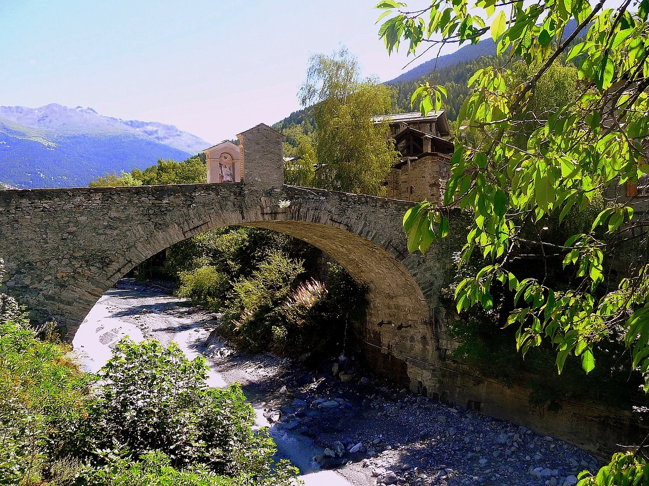 bridge stream water free photo