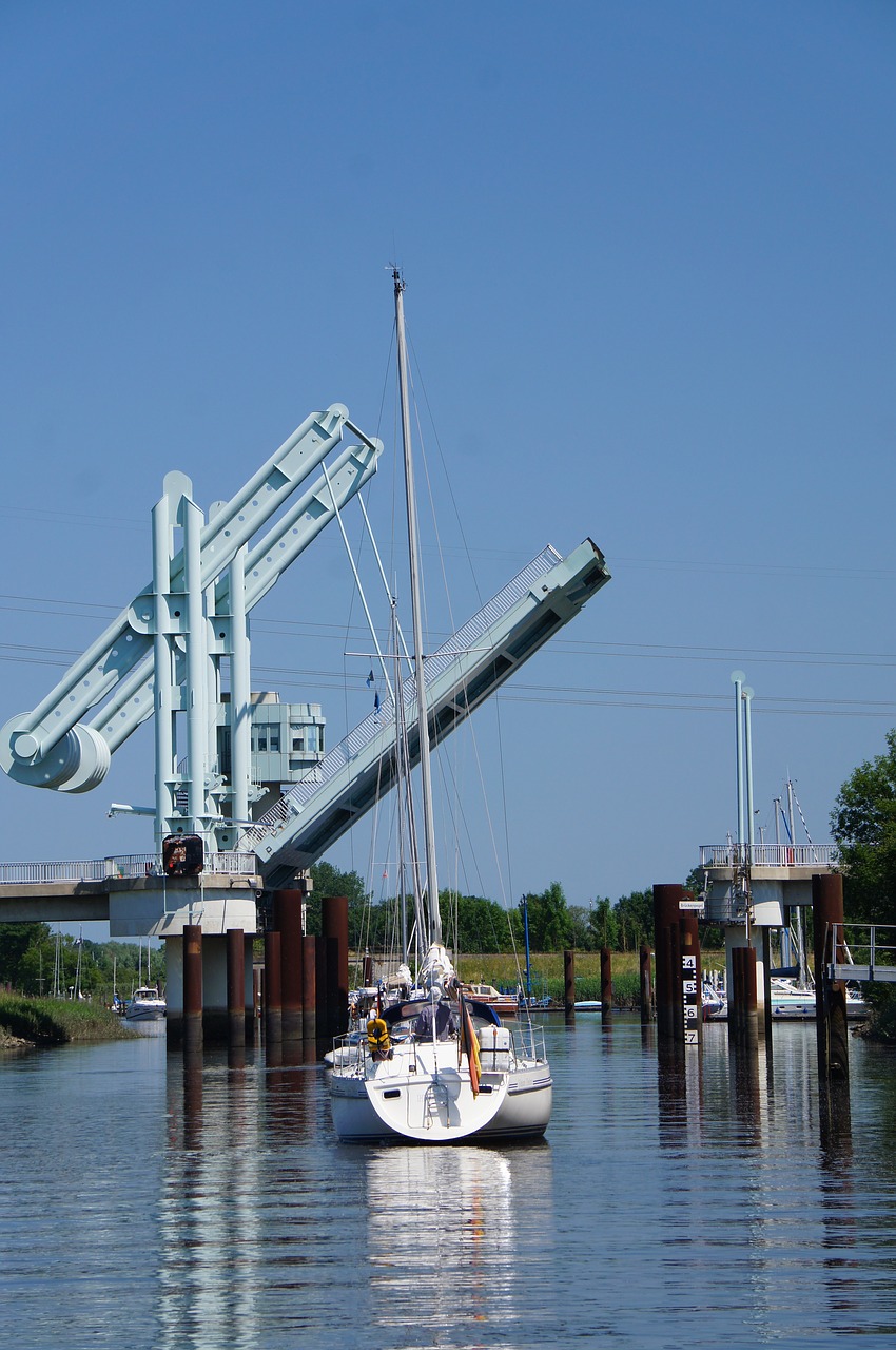 bridge elbe river free photo