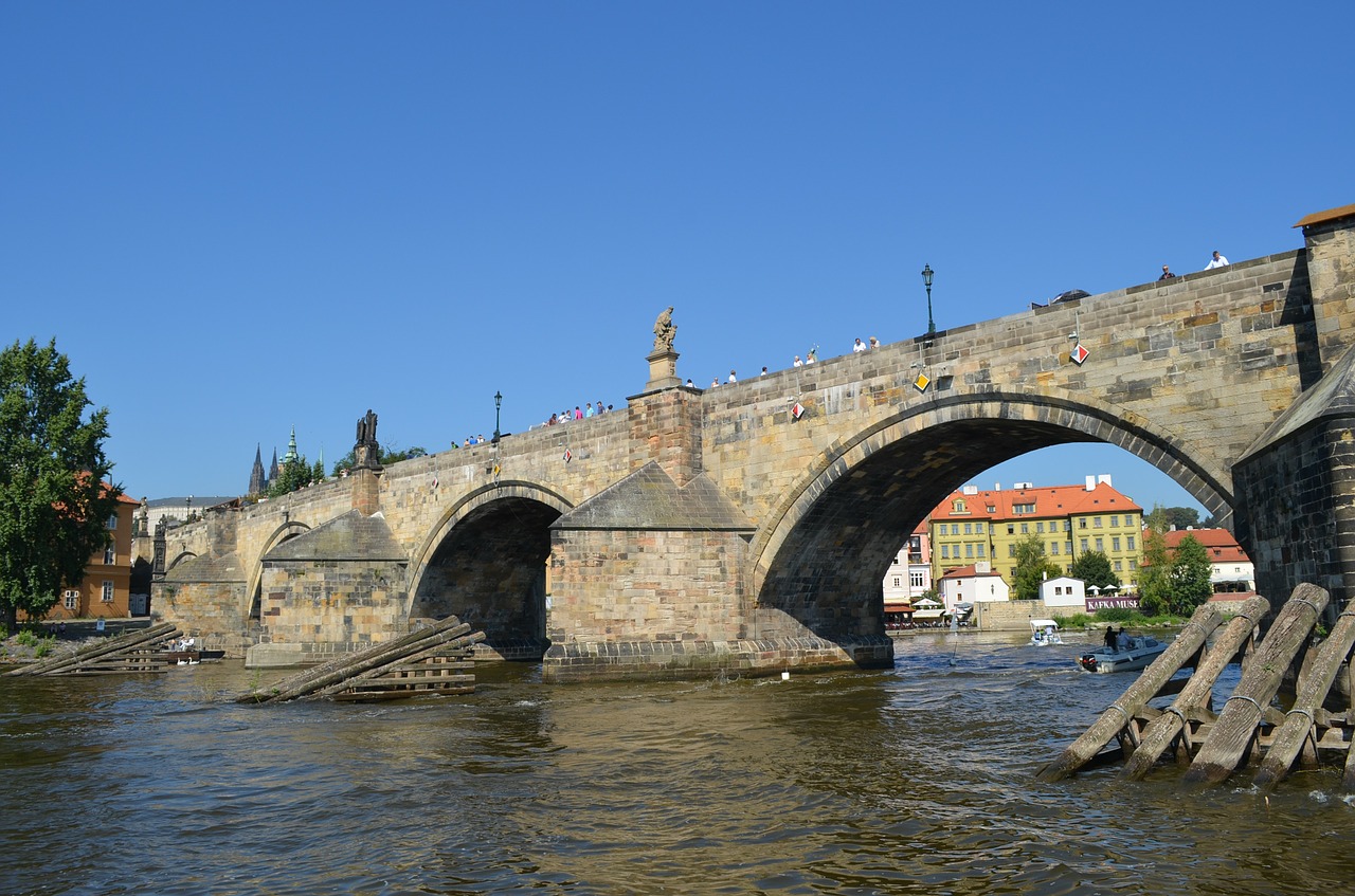 bridge river water free photo