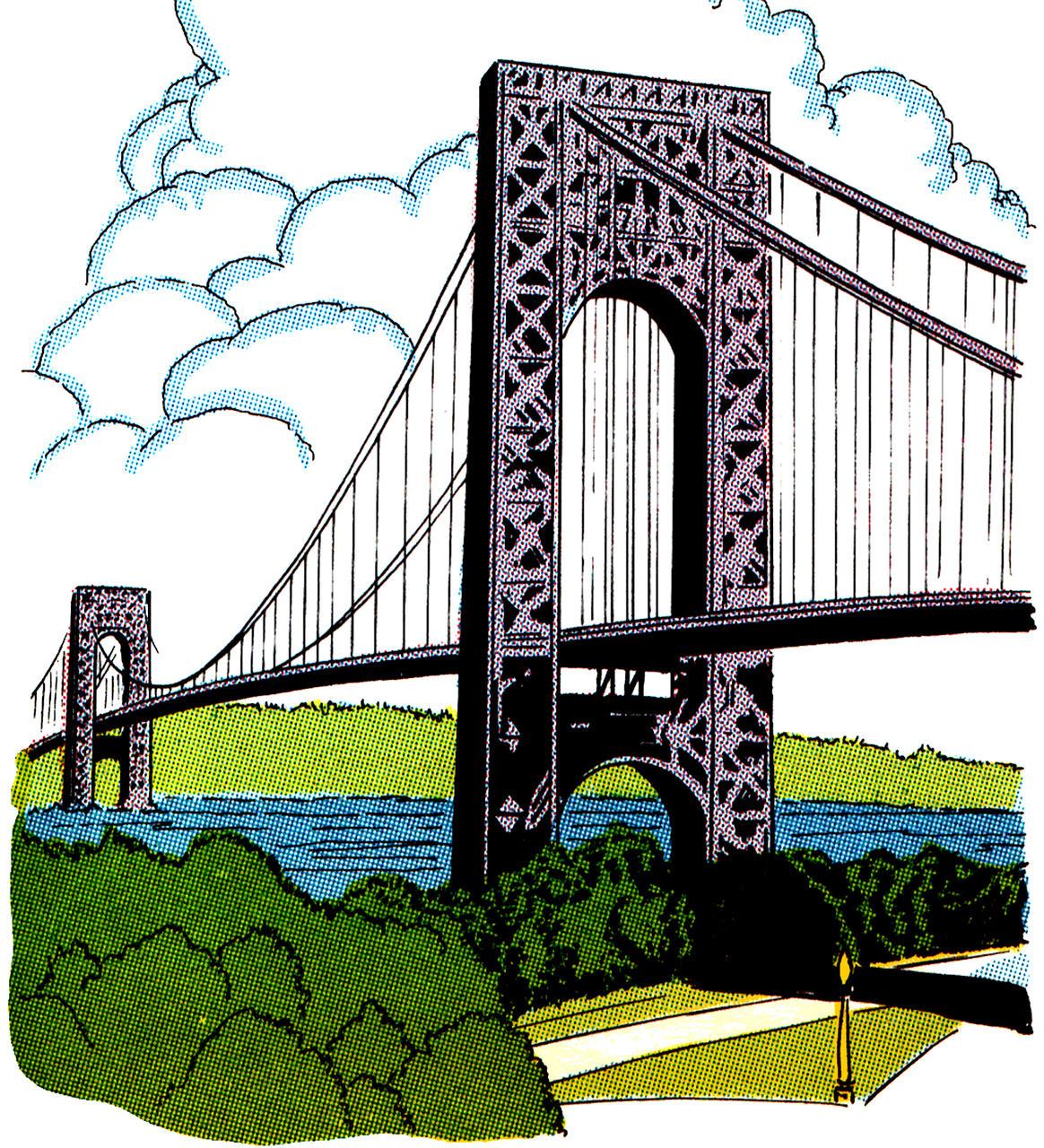 bridge vintage clip art free photo