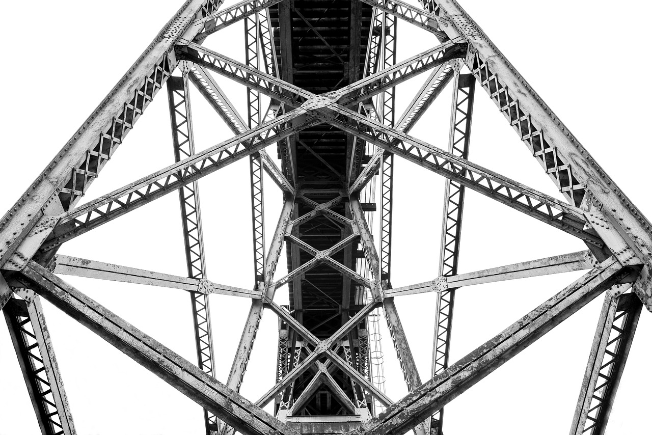 bridge trussel steel free photo