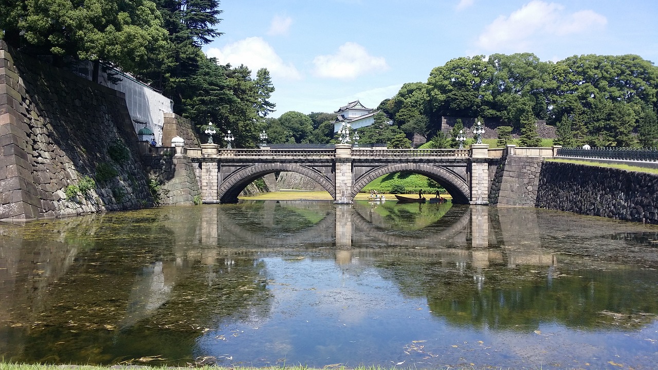 bridge scenery reflection free photo