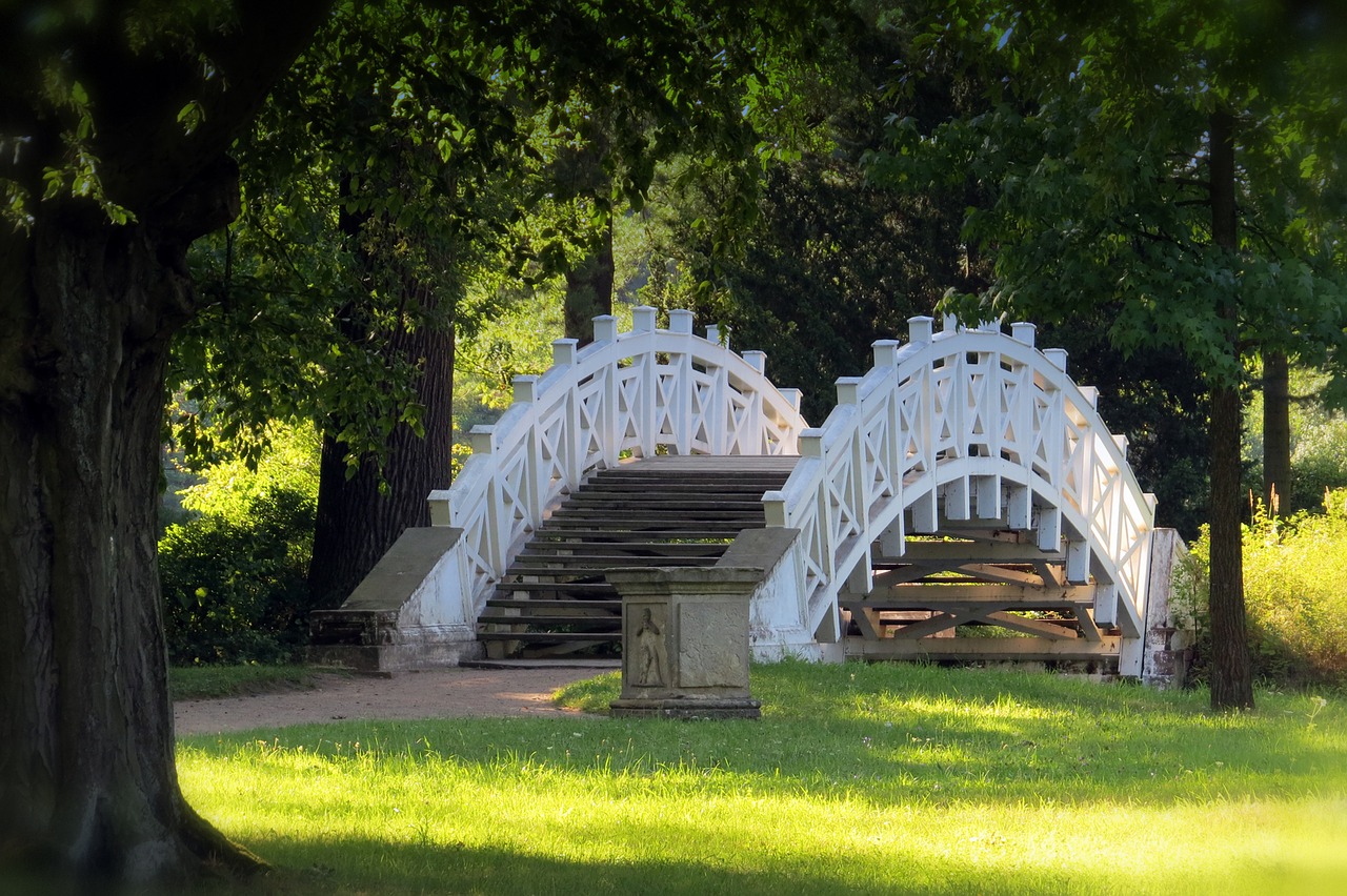 bridge wörlitz park free photo