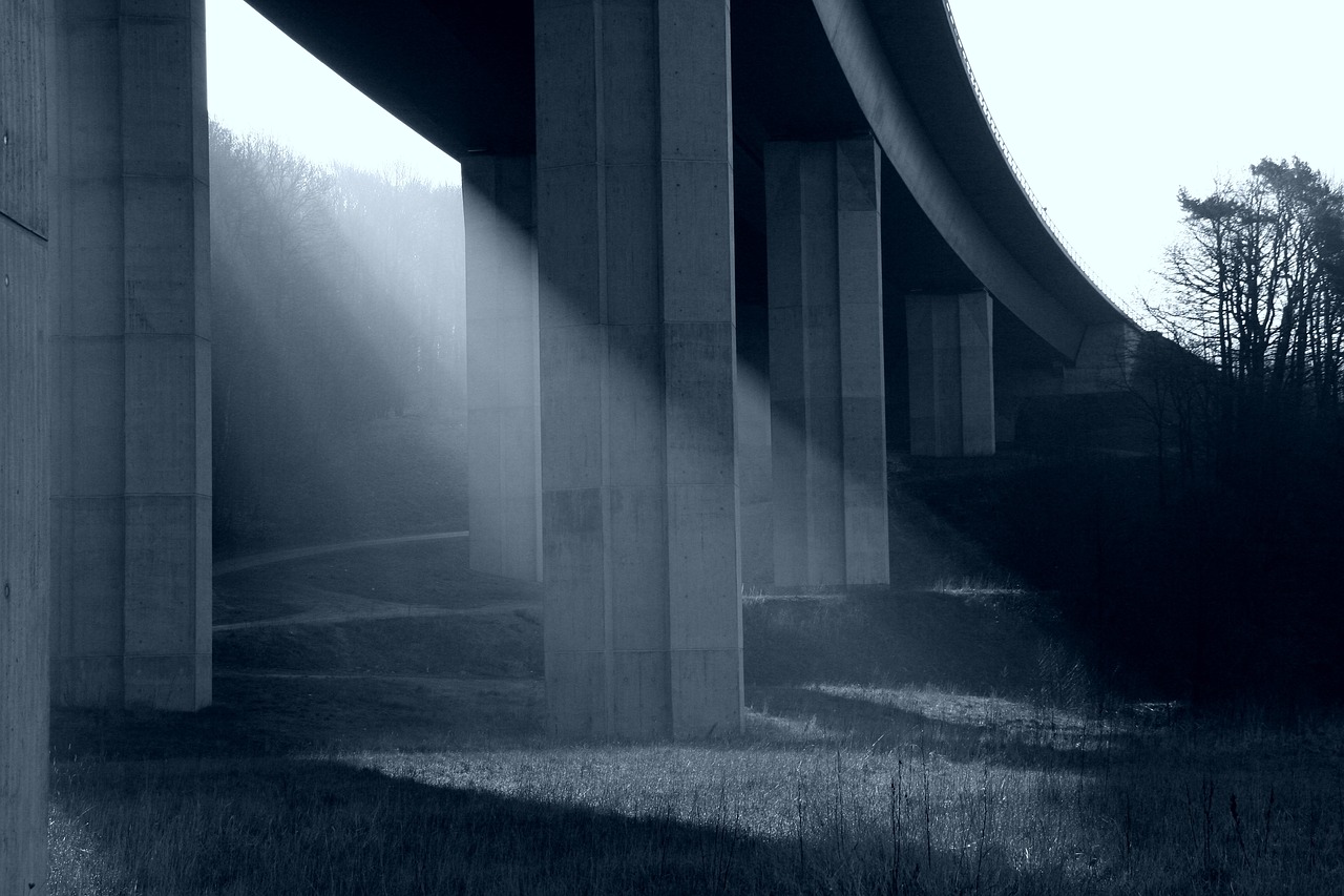 bridge sunrise light free photo