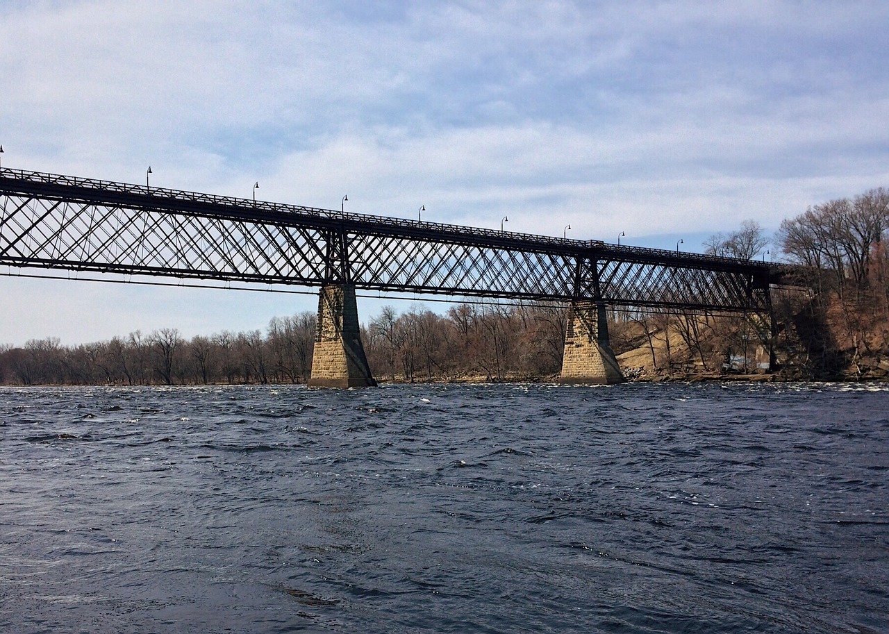 bridge river trestle free photo