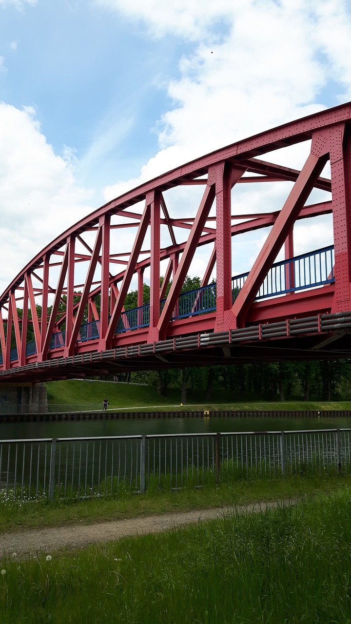 bridge channel rhine herne canal free photo