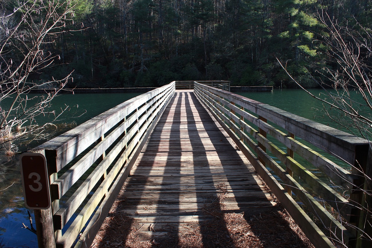 bridge still water shade free photo