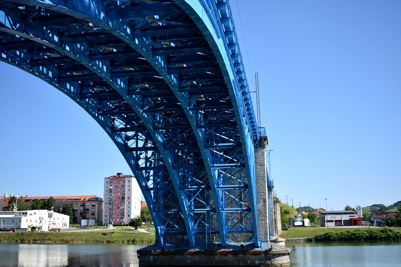 bridge blue architecture free photo